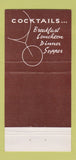 Matchbook Cover - The Cart Chicago IL restaurant 30 Strike