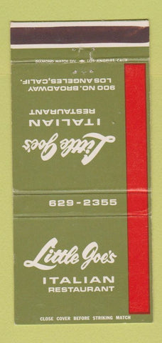 Matchbook Cover - Little Joe's Italian Restaurant Los Angeles CA 30 Strike