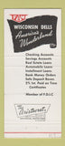 Matchbook Cover - Farmers Merchants State Bank Wisconsin Dells WI 30 Strike