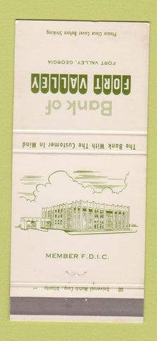 Matchbook Cover - Bank of Fort Valley GA 30 Strike