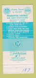Matchbook Cover - Prudential Savings Loan San Gabriel Alhambra CA 30 Strike