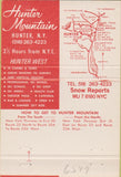 Matchbook Cover - Hunter Mountain Ski Bowl Hunter NY skiing WEAR 40 Strike