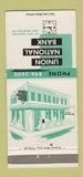 Matchbook Cover - Union National Bank New Brighton PA 30 Strike