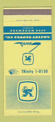 Matchbook Cover - Lewis Artist Supply Detroit MI 30 Strike