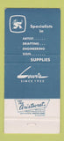 Matchbook Cover - Lewis Artist Supply Detroit MI 30 Strike