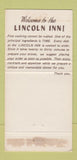 Matchbook Cover - Lincoln Inn Rockville Centre LI NY 30 Strike