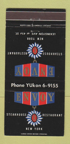 Matchbook Cover - Envoy Steak House New York City 30 Strike