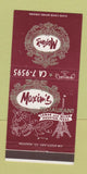 Matchbook Cover - Maxim's Restaurant Houston TX Eiffel Tower 30 Strike