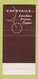 Matchbook Cover - The Cart Chicago IL restaurant 30 Strike