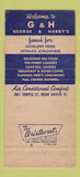 Matchbook Cover - George & Harry's Restaurant New Haven CT 30 Strike