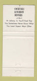 Matchbook Cover - Johnny J's Supper Club Lakewood CA WORN 30 Strike