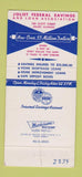 Matchbook Cover - Joliet Federal Savings IL WEAR 30 Strike