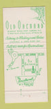 Matchbook Cover - Old Orchard East Aurora NY 30 Strike