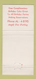 Matchbook Cover - Ambassador Restaurant Nashville TN 30 Strike