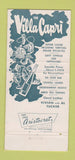 Matchbook Cover - Villa Capri St Louis MO 30 Strike