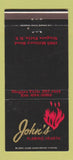 Matchbook Cover - John's Flaming Hearth Niagara Falls NY WEAR 30 Strike