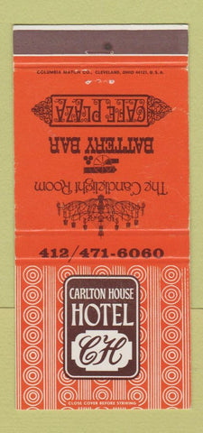 Matchbook Cover - Carlton Hotel Cleveland? 30 Strike