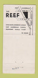 Matchbook Cover - Fred Franke's Reef Fort Lauderdale FL WEAR 30 Strike