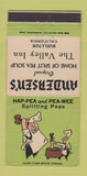 Matchbook Cover - Andersen's Pea Soup Valley Inn Buellton CA WORN 30 Strike