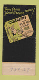 Matchbook Cover - Andersen's Pea Soup Valley Inn Buellton CA WORN 30 Strike