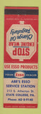 Matchbook Cover - Esso oil gas Abe's State College PA