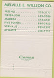 Matchbook Cover - Mewco Fertilizer Fresno Firebaugh Madera CA 40 Strike
