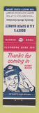 Matchbook Cover - Esso oil gas Doxey's A&M Grandy NC
