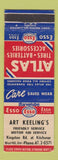 Matchbook Cover - Esso oil gas Art Keeling West Hill ON WEAR