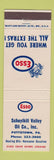 Matchbook Cover - Esso oil gas Schuylkill Valley Pottstown PA