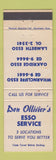 Matchbook Cover - Esso oil gas Don Ollivier's Canada WEAR QC?