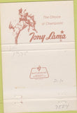 Matchbook Cover - Tony Lama Cowboy Boots Buffalo NY 40 Strike