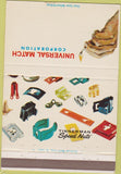 Matchbook Cover - Tinnerman Speed Nuts Universal Match 40 Strike