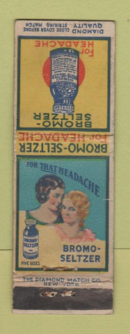 Matchbook Cover - Bromo Seltzer for Headaches DQ WEAR