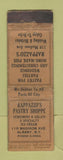 Matchbook Cover - Rappazzo's Pastry Shop Albany NY UNION QUALITY WORN