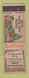 Matchbook Cover - C Warren Vincent Brooklyn NY Real Estate STAR MATCH