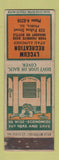 Matchbook Cover - Lyceum Recreation Peoria IL STAR MATCH WEAR