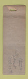 Matchbook Cover - Western Hotel Big Rapids MI STAR MATCH POOR STRIKER