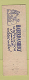 Matchbook Cover - Jacoway's Men's Clothes Chattanooga TN