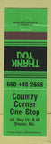 Matchbook Cover - Country Corner One Stop Oregon MO