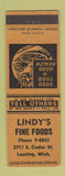 Matchbook Cover - Lindy's Restaurant Lansing MI