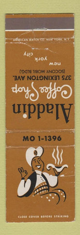 Matchbook Cover - Aladdin Coffee Shop New York City WEAR