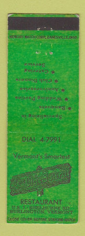 Matchbook Cover - Olde Board Restaurant Burlington VT