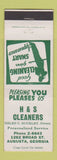 Matchbook Cover - H&S Cleaners Augusta GA