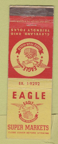 Matchbook Cover - Eagle Grocery Cleveland OH WEAR