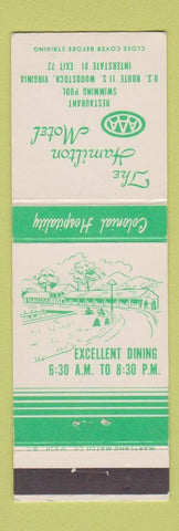 Matchbook Cover - Hamilton Motel  Woodstock VA