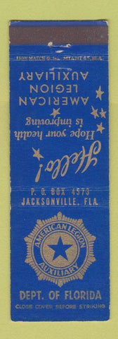 Matchbook Cover - American Legion Auxiliary Jacksonville FL