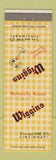 Matchbook Cover - Wiggins Restaurant Cincinnati OH