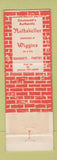 Matchbook Cover - Wiggins Restaurant Cincinnati OH
