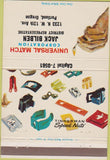 Matchbook Cover - Tinnerman Speed Nuts Universal Portland OR 40 Strike