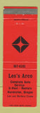 Matchbook Cover - Lee's Arco Auto Service Hermiston OR